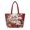Red Snowman Print, variant on XYZCANDO Christmas Bow Dark Quilted Shoulder Tote Bag Large Capacity Lightweight Handbag for Women Holiday Shopping Travel Work Daily Use
