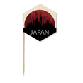 thumbnail image 1 of Drapeaux Cure-Dents Japonais Contour d'Architecture pour Fête Célébration, 1 of 3