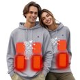 thumbnail image 6 of Unisex Heated Hoodie - USB Electric Thermal Sweatshirt, Fleece-Lined Warm Outdoor Winter Pullover (No Battery), 6 of 9