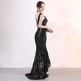 thumbnail image 2 of Vestido de noche para mujer, escote en V, sexy, para fiestas nocturnas, cenas, anfitrionas, 2 of 5