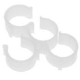 thumbnail image 4 of Miangastore Curtain Rod Clamps U Shaped White Plastic for Ceiling Mount 4Pcs, 4 of 8