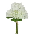 thumbnail image 1 of Mainstays 15''H Indoor Artificial Hydrangea Bundle, White Color, 1 of 5