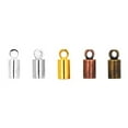 thumbnail image 3 of Mandala Crafts Metal Glue in Barrel End Caps, Leather Cord Finding Kit for Kumihimo Jewelry and Tassel Making (4mm End Caps), 3 of 6