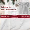 thumbnail image 7 of Valances for Windows Merry Christmas Winter Rod Pocket Cafe Window Treatments Valance Curtains for Kitchen Bathroom Laundry Basement Windows 60"x14", 7 of 7