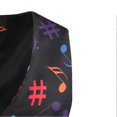 thumbnail image 3 of Mens Vintage Musical Note Printed V-neck Vest szkyd, 3 of 3