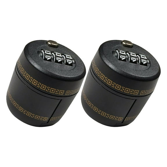 LEORX 2Pcs Black Wine Bottle Password Lock with Vacuum Wine Saver Pump Secure and Leak Proof