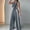 Dark Gray, variant on Women's 2 Pcs Outfits White Striped V Neck Button Blazer Vest Pants Tracksuit - Sleeveless Tops Wide Leg Trouser Pants Suits Casual Sets 2026 - Summer Trendy Vacation Lightweight Suit Blue S