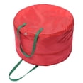 thumbnail image 2 of Sac de Rangement Durable en Nylon Imperméable Résistant aux Déchirures Léger Portable à Doubles Fermetures Éclair pour Couronne de Noël, 2 of 6