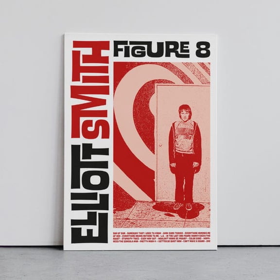 Elliot Smith Poster, Music Wall Art, Band Cover Graphic, Slowcore Poster, Indiepop Poster, Art Print, Unframed Paper Poster 8x10in