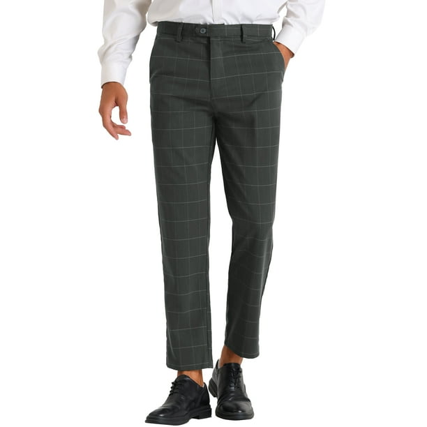 Slim Fit Flat Front Stretch Trousers