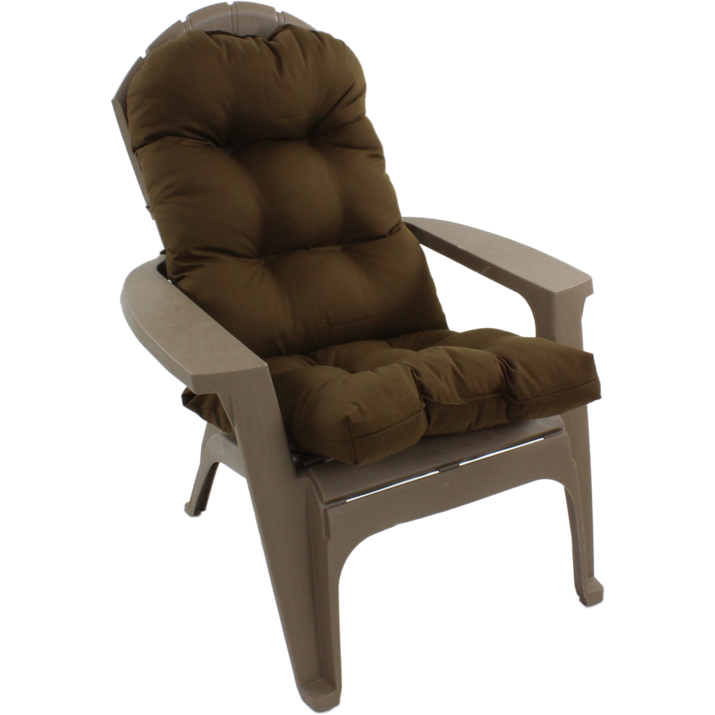 Brown Indoor / Outdoor Adirondack Cushion Patio Chair Cushion
