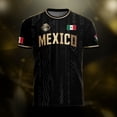 thumbnail image 4 of Zimjoy Men's 2026 Mexico Soccer Jersey Short Sleeve Crew Neck Training Shirt Breathable Sport Casual T Shirt for Soccer Fans Army Green M, 4 of 8