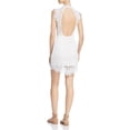 thumbnail image 2 of FREE PEOPLE $98 Womens New 1092 White Open Back Lace Party Dress M B+B, 2 of 2