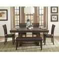 thumbnail image 4 of Topline Home Furnishings Dark Brown Dining Bench, 4 of 4