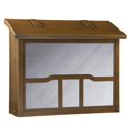 thumbnail image 1 of Americas Finest Lighting AF-3063-WB-WW Cloud Lift Large Mailbox, Wispy White - Warm Brass, 1 of 1
