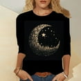 thumbnail image 2 of Women's 3/4 Sleeve Tops 2025 Fashionable Plus Size Graphic T Shirts Crew Neck Casual Formal Shirts Comfortable Stylish Tees, 2 of 5