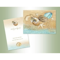 LPG Greetings Sea Treasures: Box of 18 Joan Beiriger Tropical Beach Christmas Cards