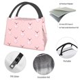 thumbnail image 4 of Yiaed Pig Polka Dot Print Lunch box lunch bag Portable Insulated Lunch Box for Women Men Cooler Tote Bag with Front Pocket for Work Picnic Travel, 4 of 6