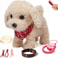 thumbnail image 1 of Electronic Pets Dog Toy For Kids, Interactive Plush Dog Toy Walks, Barks, 1 of 5
