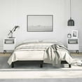 thumbnail image 1 of vidaXL Bed Frame Black 137x190 cm Full Faux Leather, 1 of 6