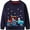1PCS Navy Car Santa, variant on ATAIKU 2-7Y Kids Boys French Terry Sweatshirts Halloween Novelty Little Girl Crewneck Pullover Cotton Tops