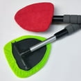 thumbnail image 4 of 2pcs Windshield Cleaner Microfiber Car Window Cleaning Tool with Long Handle, 4 of 8
