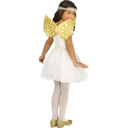 Accessoire de costume d'Halloween pour fille en tissu métallique avec ailes  en mousse