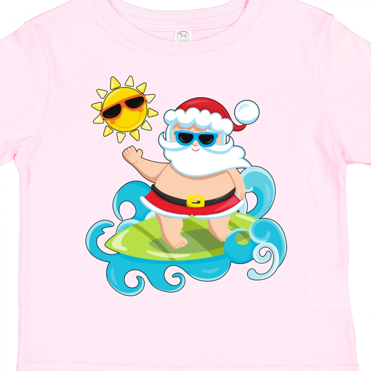 Inktastic Surfing Santa Boys or Girls Toddler T-Shirt