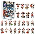 thumbnail image 3 of PEIBang 2025 Christmas Advent Calendar with 24 Cute Cow Ornaments,10.24x7.09x1.38 Inch Countdown to Christmas Gift, 3 of 9