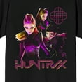 thumbnail image 2 of KPop Demon Hunters Huntrix Stronger Together Adult Black Crew Neck Short Sleeve T-shirt-3XL, 2 of 7
