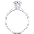 thumbnail image 3 of Arista 3/8 ct Round Diamond Solitaire Engagement Ring in 14K White Gold (J/I2), 3 of 5