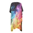 thumbnail image 2 of POLERO Loose Bathing Suit Cover Up for Summer Polyester Vacation Vibe Long Kimono Swimsuit Cover Up Abstract Colorful Smoke Design, 2 of 6