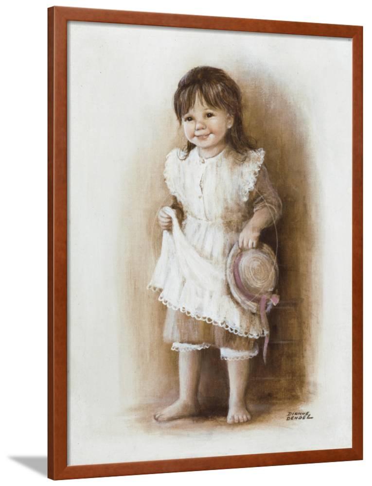 Little Girl, Framed Art Print Wall Art by Dianne Dengel Sold by