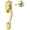 Brass, variant on Right Hand Camelot by Accent Bottom Half Handleset with 16080 Latch and 10063 Strike