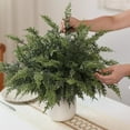 thumbnail image 6 of TETOU 12pcs Real Touch Cedar Branches,18" Artificial Christmas Cedar Branch Realistic Fake Pine Picks Faux Greenery Plants Stem for Vase DIY Crafts Garland Wreath Indoor Outdoor Home Decor, 6 of 10