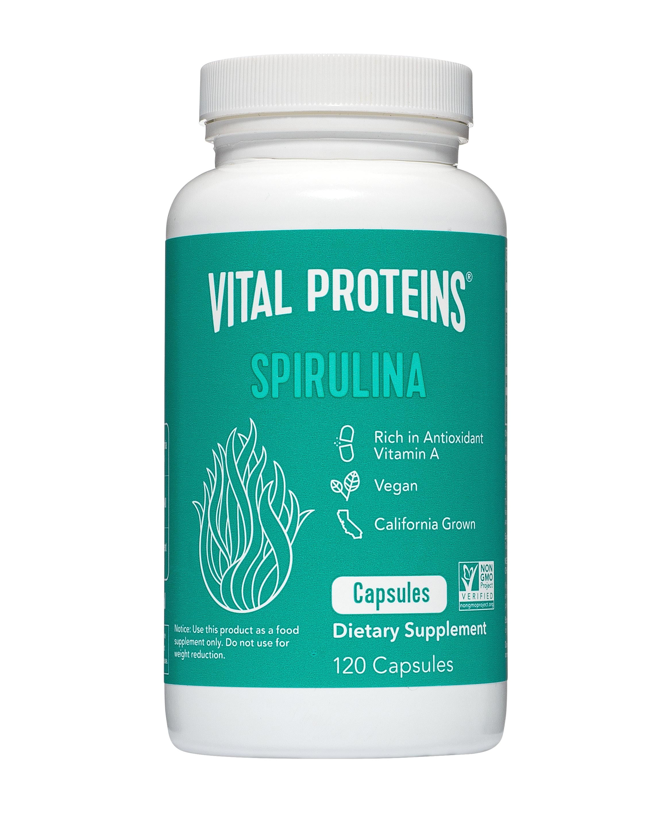 Vital Proteins, Spirulina Capsules, 120 Count