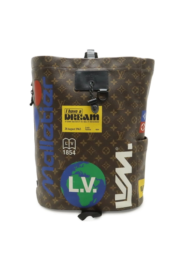 Pre-Owned LOUIS VUITTON Monogram Story Chalk Backpack, Rucksack, Daypack, Drawstring Type M44615