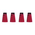 thumbnail image 2 of Moyic Delantal de Chef para hombre y mujer, 2 piezas, con 2 bolsillos, delantales de cocina, babero, accesorio para el hogar, panadería, borde negro rojo 2Conjunto, 2 of 6