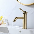 thumbnail image 2 of Single Hole Bathroom Sink Faucet, Lever Handle Solid Brass Basin Faucet, 2 of 5