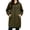 Army Green hoodie, variant on Womens Long Zip Up Hoodies Tunic Sweatshirt Dress Comfortable Fall Jacket with Pockets