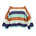 thumbnail image 1 of Sweater For Women Strapless Casual Loose Knit Sweaters Cozy Oversized Tops Pullover, 1 of 9