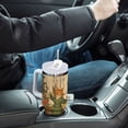 thumbnail image 4 of Yayeee 40oz Stainless Steel Tumbler with Straw and Handle Double-Wall Insulated Travel Water Bottle, Cats in Party, 4 of 8