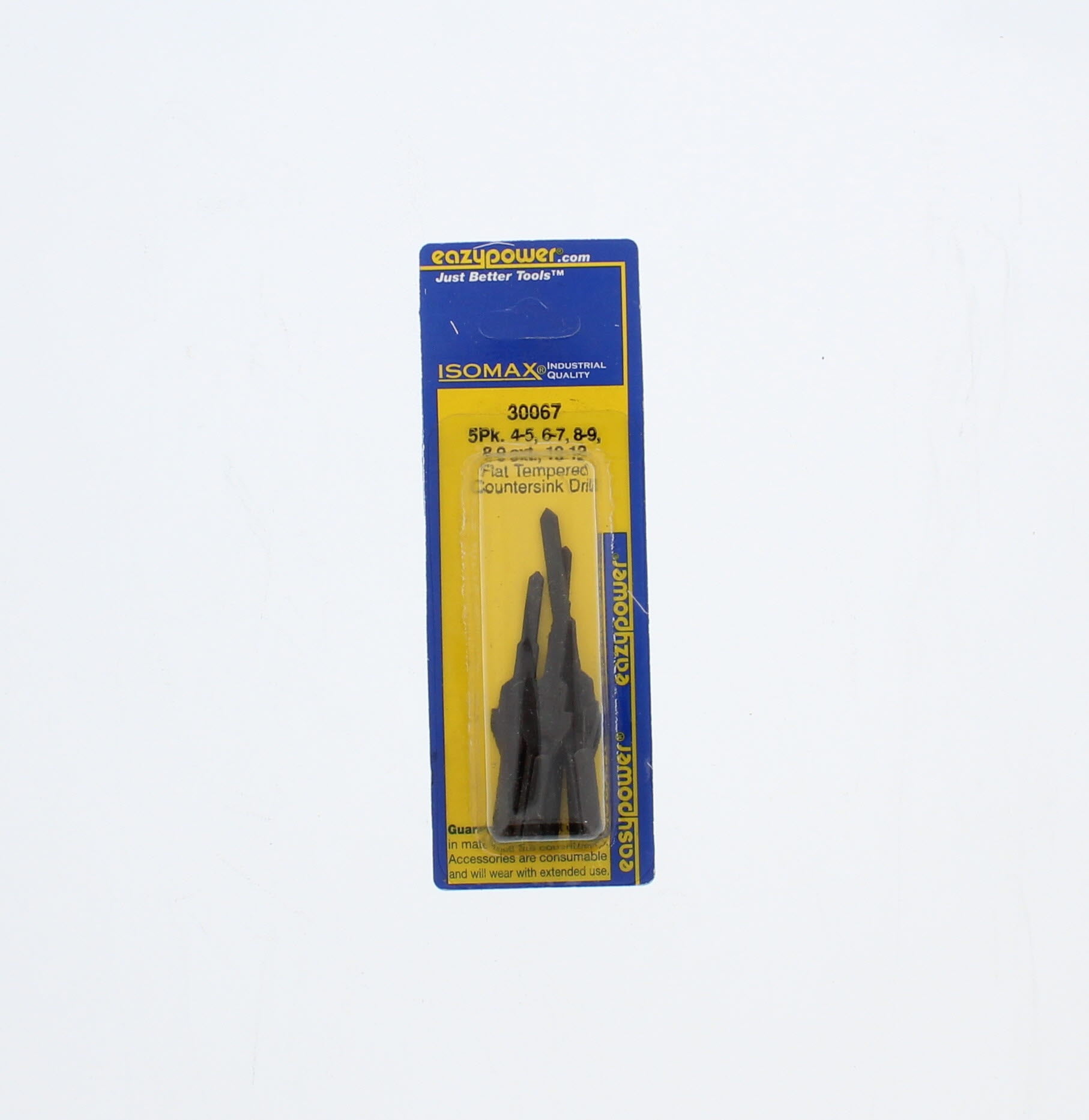 Eazypower 30067 Flat Stamped Tempered and Sharpened Countersink, 5-Pack by EazyPower