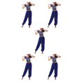 thumbnail image 2 of Qarigey Pantalones de danza del vientre indio baile con cordones en la espalda conjunto de traje profesional Sexy traje de baile para mujer Type2 NO2, 2 of 3