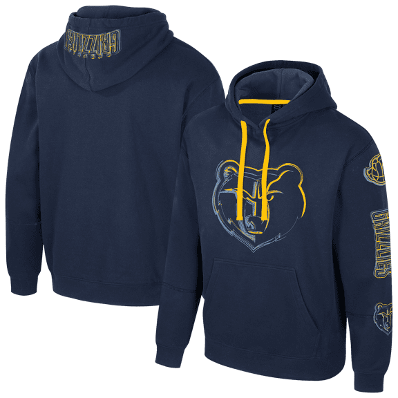 Unisex Stadium Essentials Navy Memphis Grizzlies Elementized Pullover Hoodie