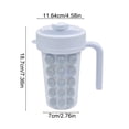 thumbnail image 3 of Bandeja para cubitos de hielo y botella de agua con pajita | Vaso de silicona con molde para hielo de fácil liberación | Ideal para preparar bebidas frías en casa, la cocina o la oficina, 3 of 7