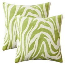 REGALWOVEN Throw Pillow Covers Pack of 2, Tie Dye Zipper Closure Decorative Pillow Cushion Cover for Sofa Bed Green 18" x 18"