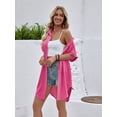thumbnail image 6 of jinghuiyue Womens Swimsuit Cover Up Shirt Dress Button Down Short Sleeve Beach Bathing Suit Coverup L, 6 of 7