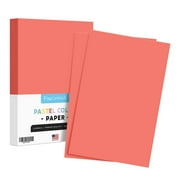 Salmon Pastel Colored Paper – 11" x 17" (Tabloid / Ledger Size) – Perfect for Documents, Invitations, Posters, Flyers, Menus, Arts and Crafts | Regular 20lb Bond (75gsm) | Bulk Pack of 100 Sheets