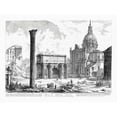 thumbnail image 3 of Piranesi 18x15 Black Modern Framed Museum Art Print Titled - Arco de Settimo Severo, 3 of 5